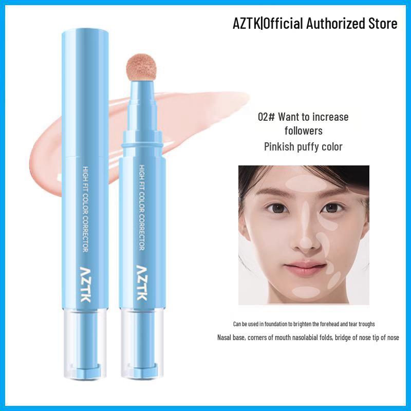 

AZTK Multi-Use Concealer Pen: Brightener, Cream, and Liquid Concealer for Spot Coverage, No Caking.