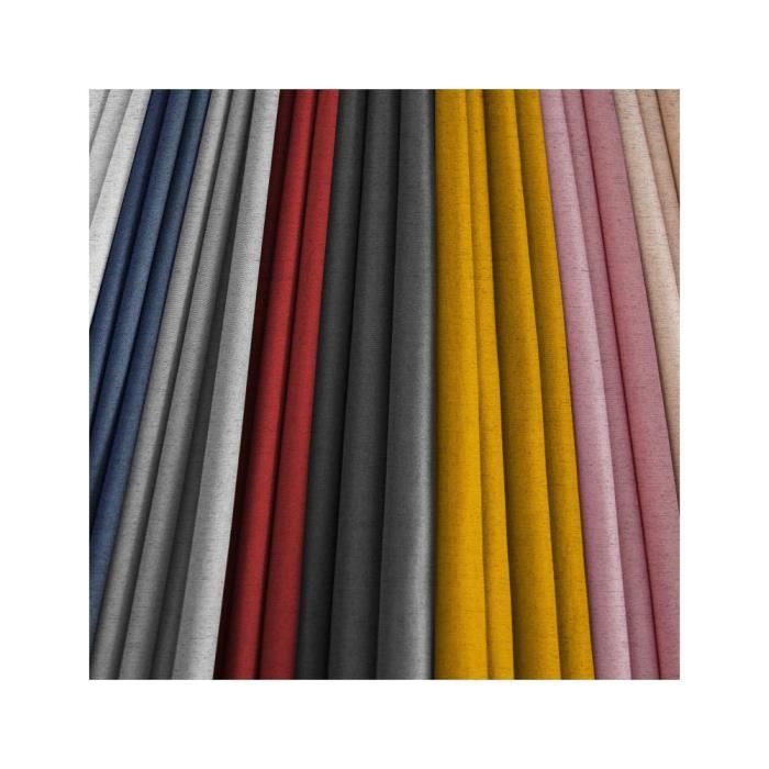 Rideau occultant à oeillets 135x250 cm FLASH 2 vert citron, par Soleil d'Ocre