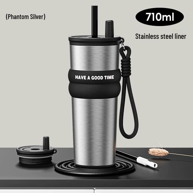 

OLOEY Insulated Straw Coffee Cup