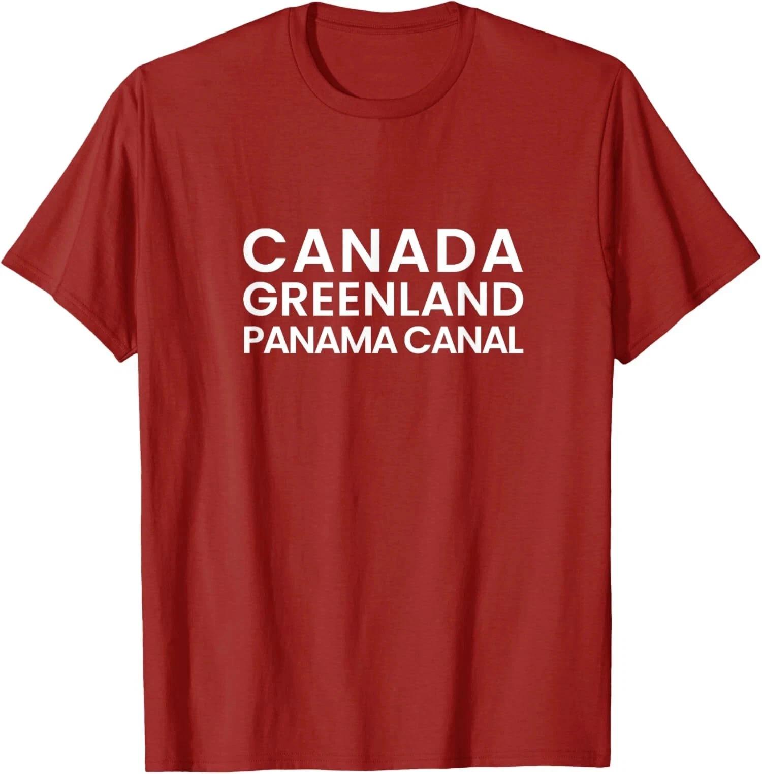 Canada Greenland Panama Canal American Trump Nice Unisex T shirt M