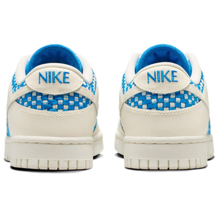 Nike Scarpe da Skate Basse Dunk Versatili Comode da Donna Sneakers Bianco Blu IH2476400