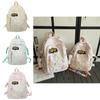 Cute Korean Style Nylon School Backpack For Girls Breathable And Lightweight Durable With High Color Value