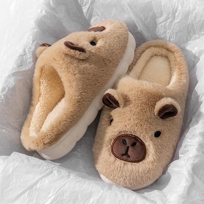 Cartoon Baumwollpantoffeln Herbst und Winter Freizeit Zuhause Indoor verdickter Boden warm Plüsch Baumwolle Zeh