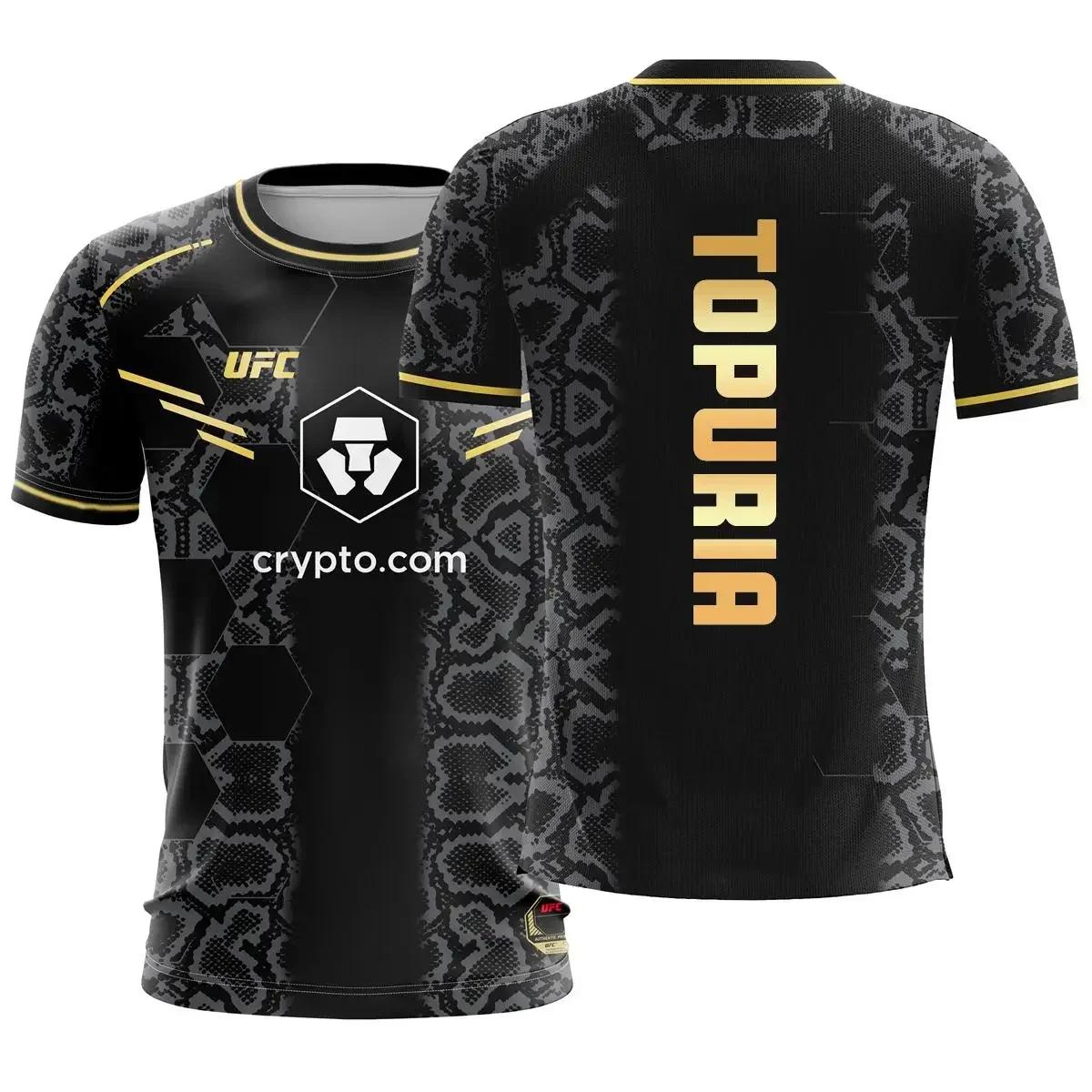 MDHAO T-shirt 1 UFC MMA Braziliaanse Krijgskunsten Unisex T-shirt, Ademend Zomer Heren T-shirt XS