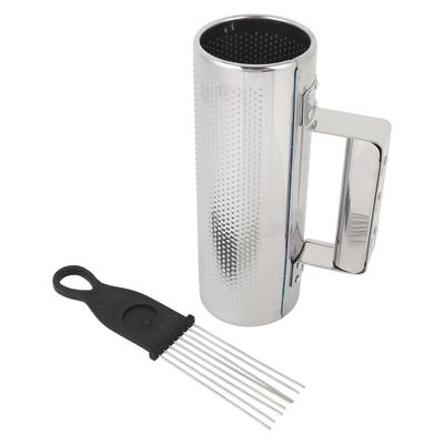 Guiro Shaker Metallgriff Percussion Shaker für Caballito Musik Bühnenauftritte 21x7.3CM