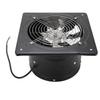 Kitchen Exhaust Fan 9.8 Inch Carbon Steel 2800RPM 80W 7 Blades Quiet Wall Mount Fume Extractor