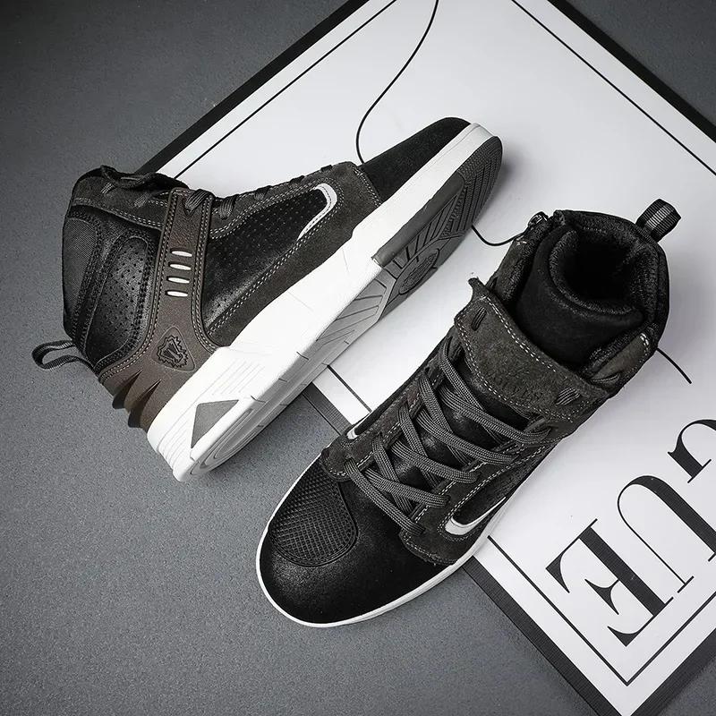 Boots Motorcyclist Shoes Men Breathable Motorbike Sneaker Microfiber Leather Adventure Touring Anti-slip Motorcycle Boots