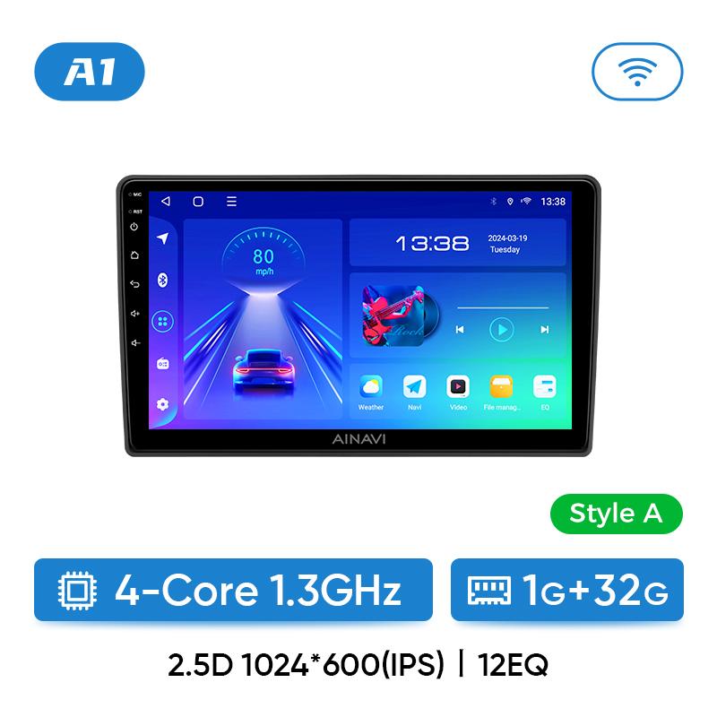 

Автомобильное радио Ainavi Android 12 для Volkswagen VW Golf 4 IV Jetta MK4 Classics Мультимедийный проигрыватель Carplay GPS Android Auto Stereo DSP