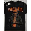 Men's Heavyweight Vybz Kartel Dancehall Graphic T-Shirt - Jamaican Dancehall Tee with Bold Vybz Kartel Portrait & Logo Print, Iconic Dreadlock