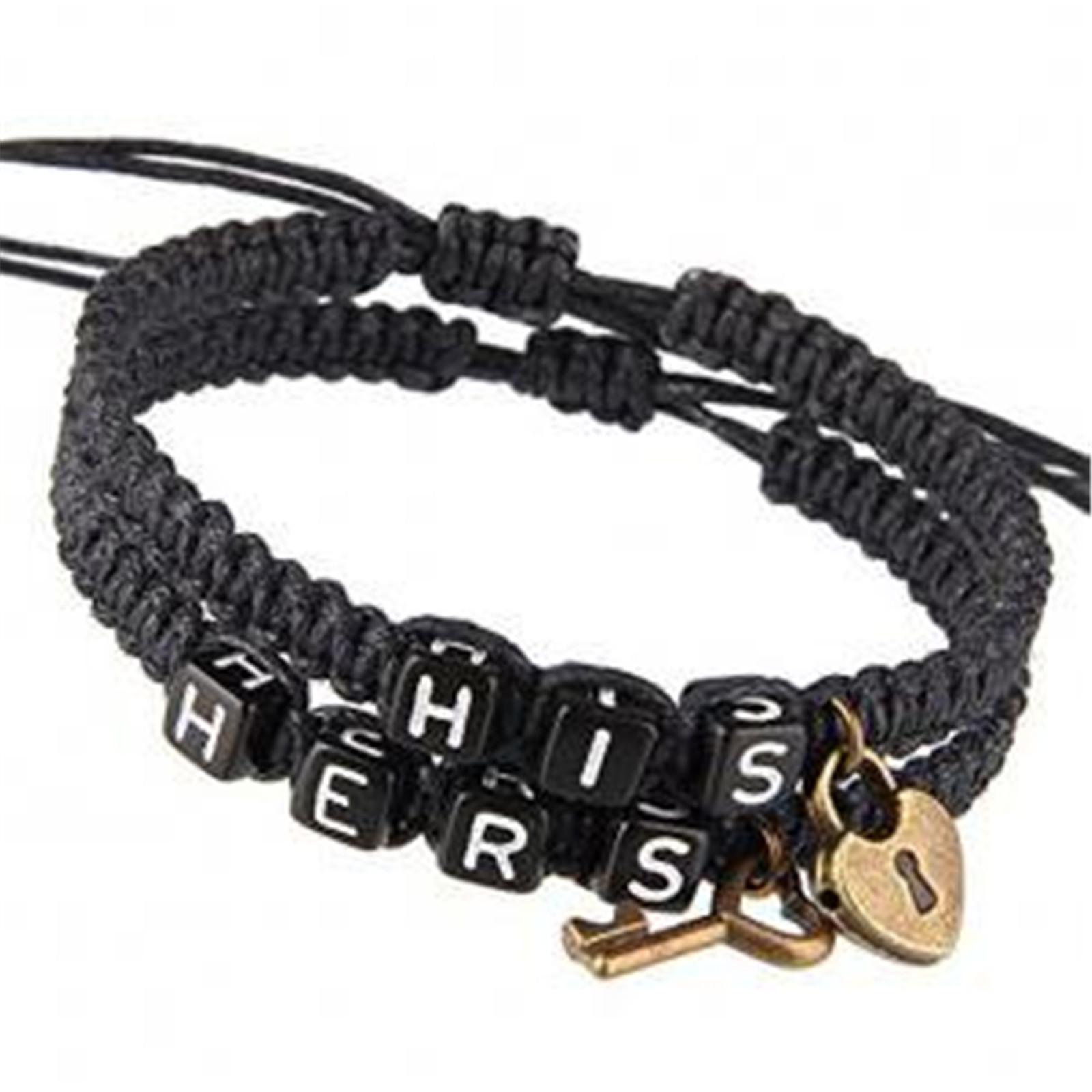 1Pairs Couples Bracelets Upgrade And Hers Couple Bracelet For Him And Her With Key And Lock Bracelets Set Couples Gifts One Size