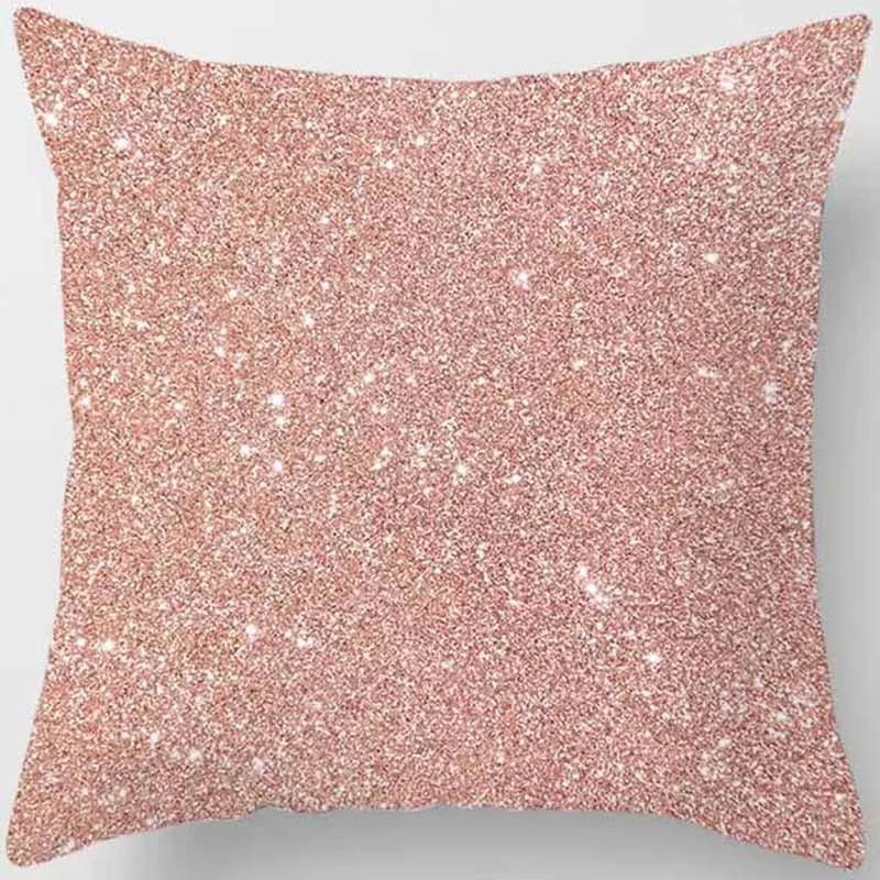 

Pink Small Fresh Print Square Pillowcase Home Decoration Car Sofa Cushion Cover (45cm*45cm) 16x16Inch
