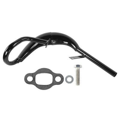 Stainless Steel Muffler Exhaust Pipe Accessory for 50CC 60CC 80CC Two Stroke Engine(black )