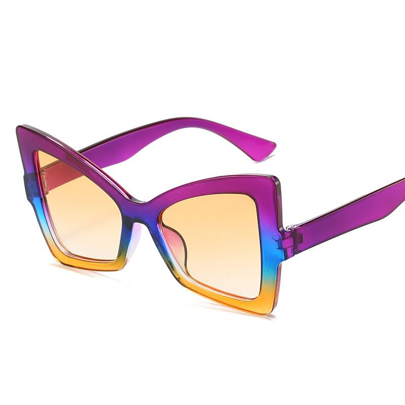 Butterfly Shape Sunglasses Women European American Stylish Woman Sun Glass Outdoor Travelling Female Sunglass