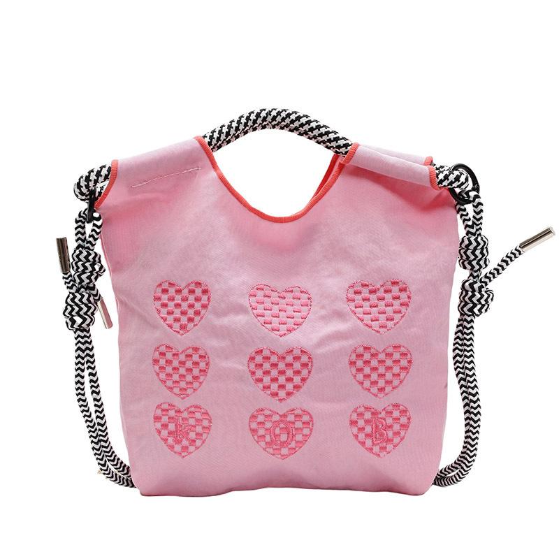 Canvas nylon small bag women's new autumn and winter versatile casual simple embroidery handbag shoulder messenger bag