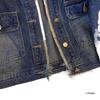 Women's Short Dark Blue Retro Frayed Denim Jacket - Spring/Autumn 2026, New Loose Hong Kong Style