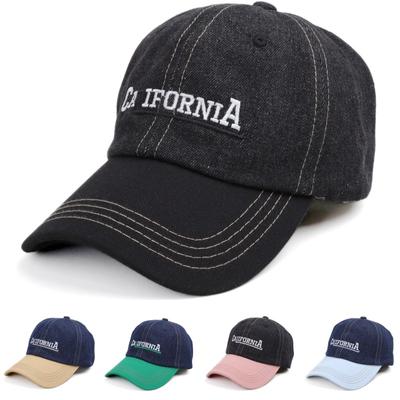 Men's Vintage Washed Baseball Cap with Shabby Letters Print - Color Block,  Sun Protection for Outdoor Sports & Leisure