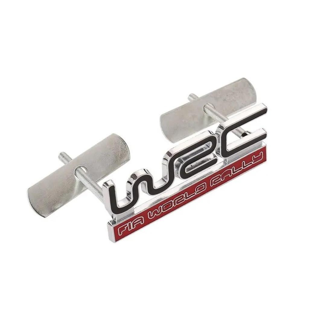AQXYTBLU 3D Metal WRC Front Grille Badge Emblem Car Decal Sticker Car Styling