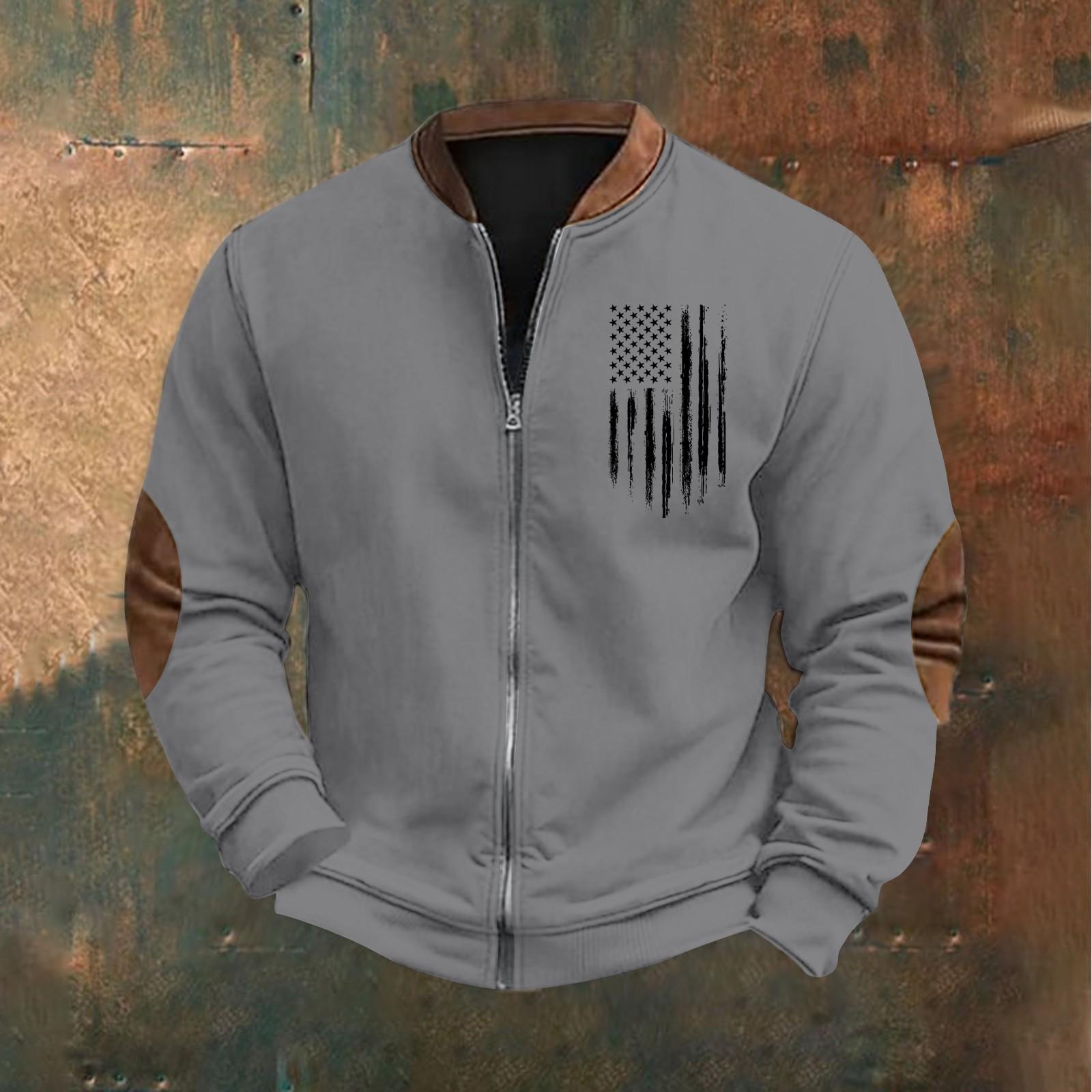 

Men s Retro Casual Gradient Printed Sweatshirt XXL