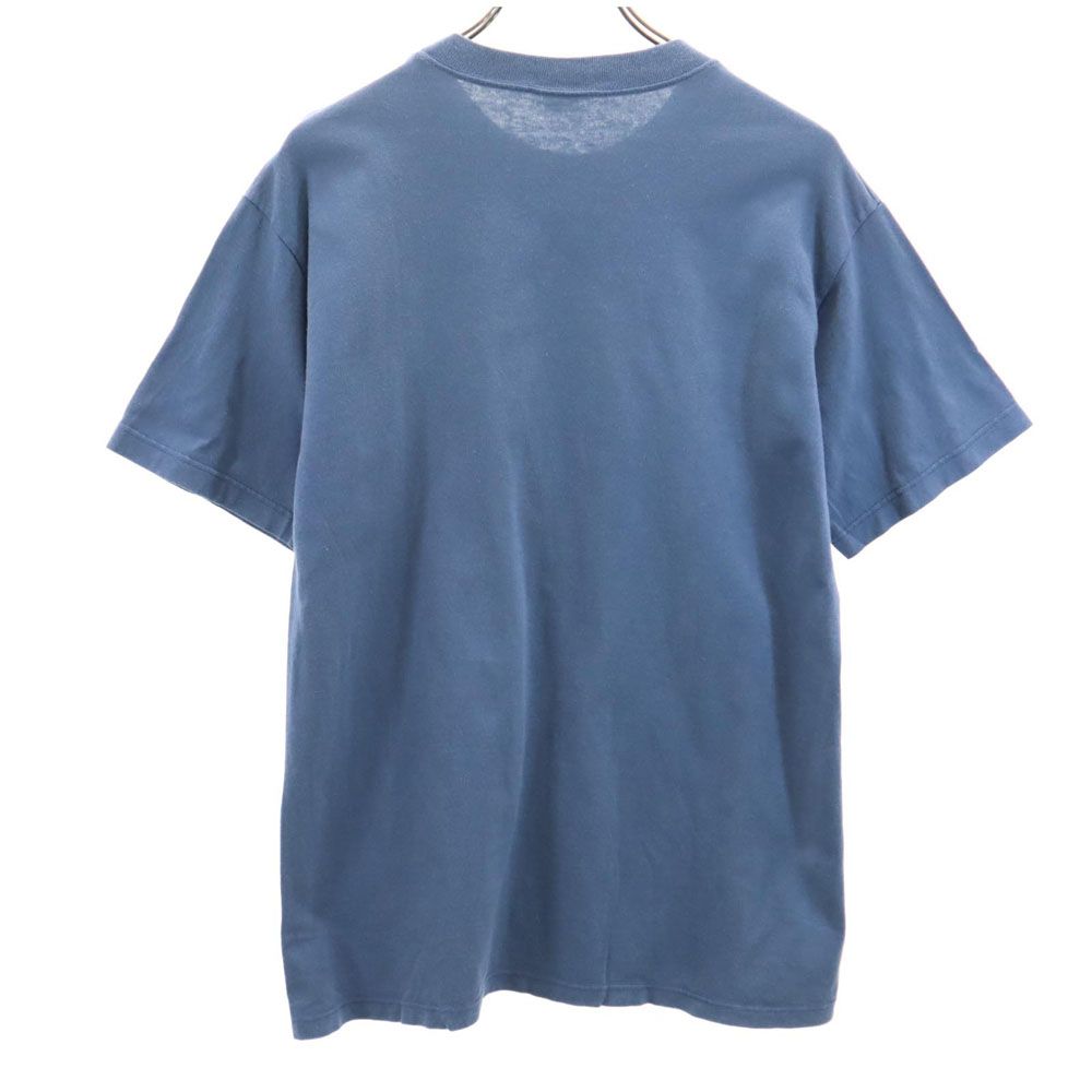 HAZ-MAT Print Kurzarm T-Shirt M Marineblau System Herren Gebraucht