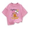 Summer New Trend Capybara Printing Cute Childrens ShortSleeved TShirt Cute Comfortable Versatile Boy and Girl TShirt