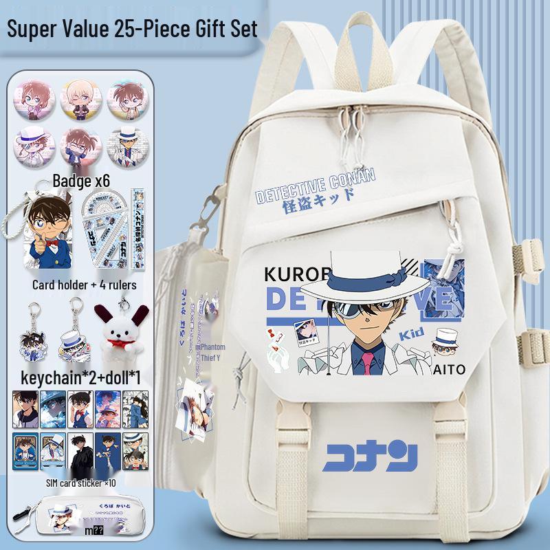 Detective Conan x Kaito Kid Large Capacity Backpack for Students