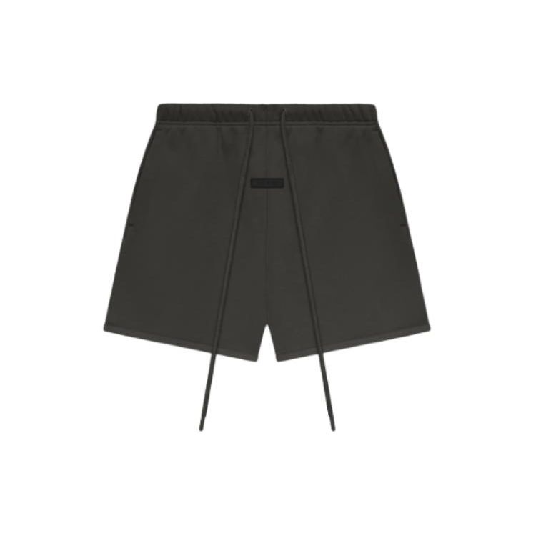 

Fear of God Essentials SS24 Sweat Shorts Letter Print Drawstring Midrise Straight American Thickweight Casual Shorts For Men Ink Black 160SP242000F XL