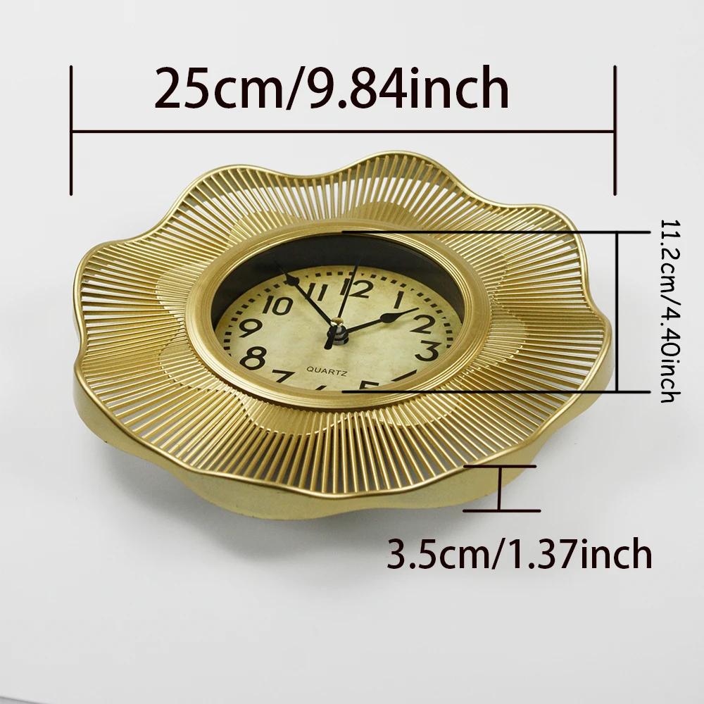10 Inch Europe and the United States Simple Creative Wall Clock Silent Non-ticking Suitable for Study Bedroom Living Room