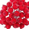 Mini FakeFruit Foam Berries Artificial Pomegranate RedCherry Bouquet Artificial Flower Decorations Christmas Red Berry Decor