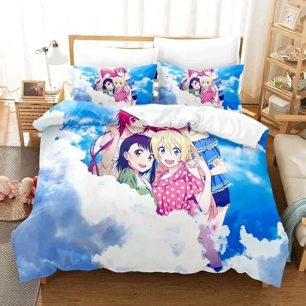 Comforter New Nisekoi Bedding Set Single Twin Full Queen King Size Bed Set Adult Kid Bedroom S 3D Print Anime Bed