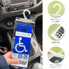 Disabled Parking Permit Holder - Parking Permit Protector Sign Retention Tool | Protective Cover for Rearview Mirror Car Accessories