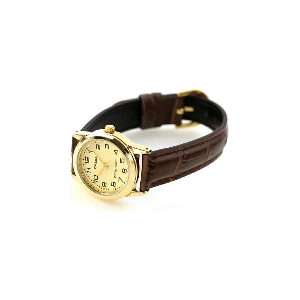 Casio Cheap Casio Standard Quartz Women's Wristwatch LTP-V001GL-9B Gold Tone Stainless Steel Band