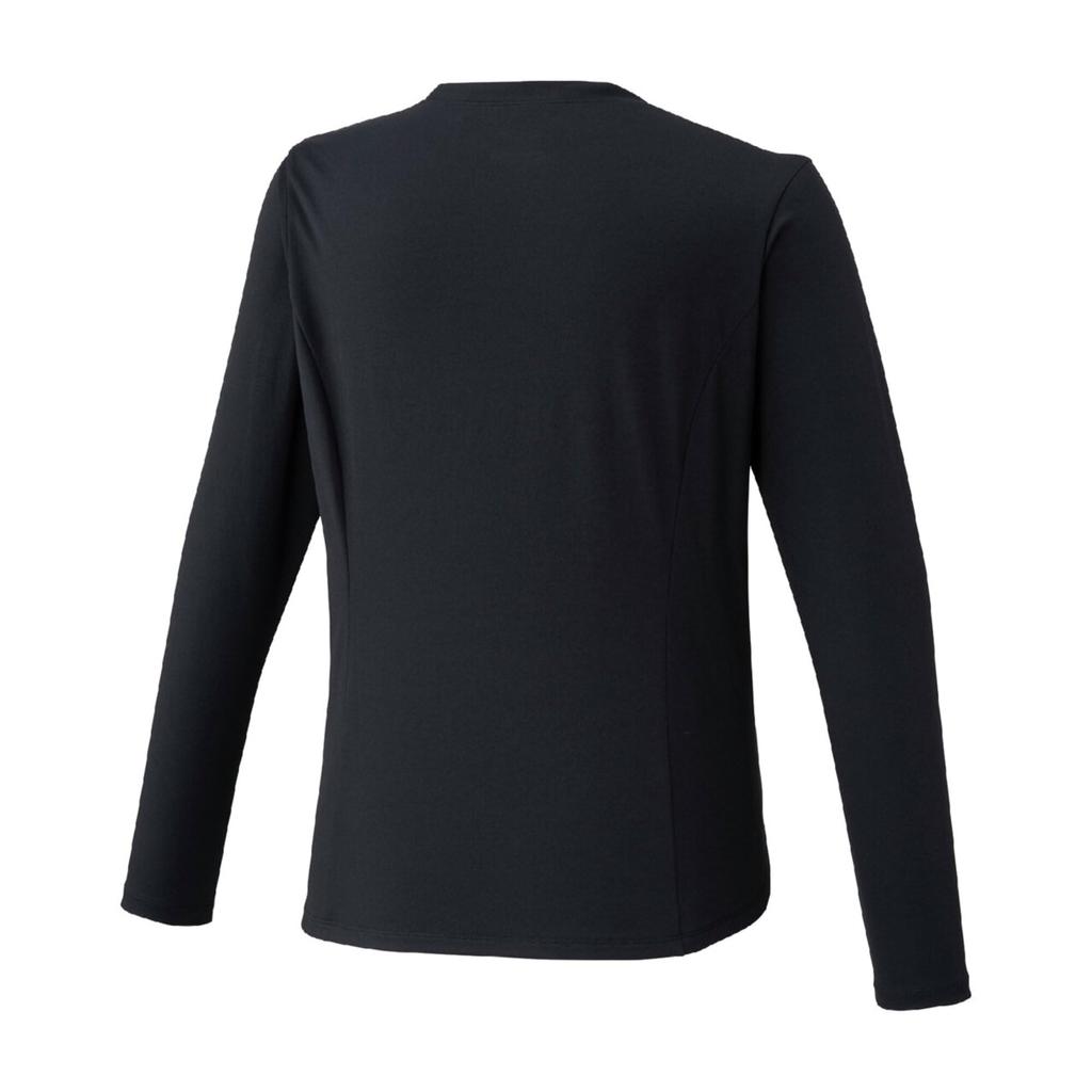 Training Wear Soft Dry UV Protection 32MAD304 Black XL [Mizuno] T-Shirt (Long Sleeve) Sweat-wicking, Quick-drying, Women's