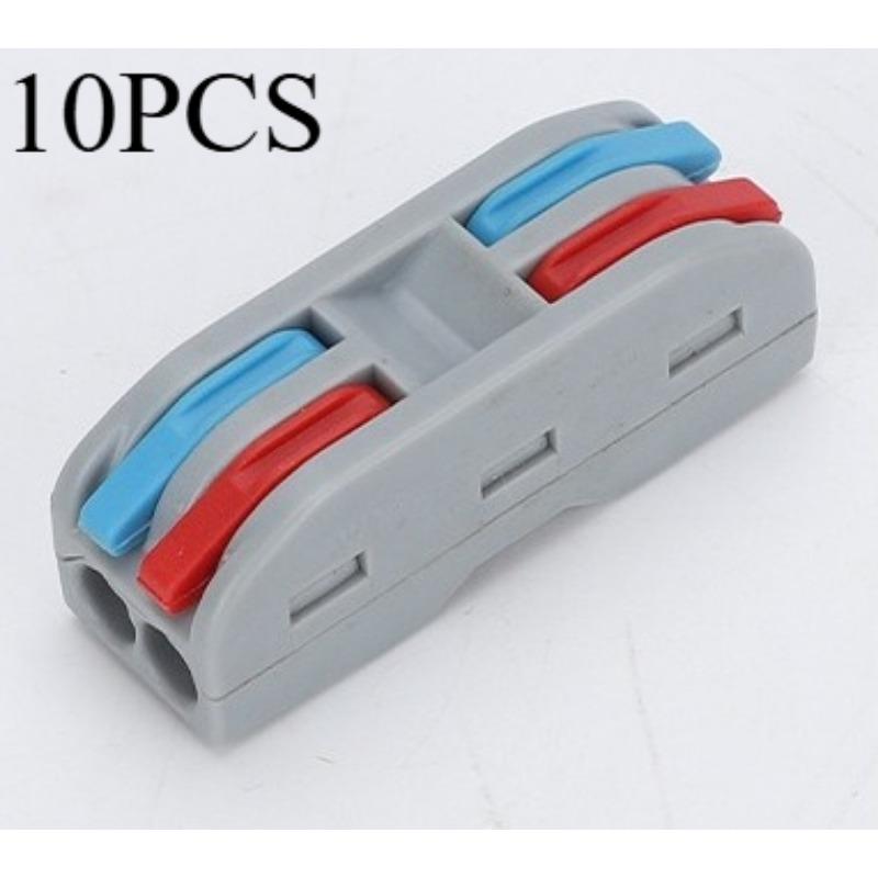 10PCS Quick Terminal Two In Two Out Soft and Hard Wire Universal Quick Terminal