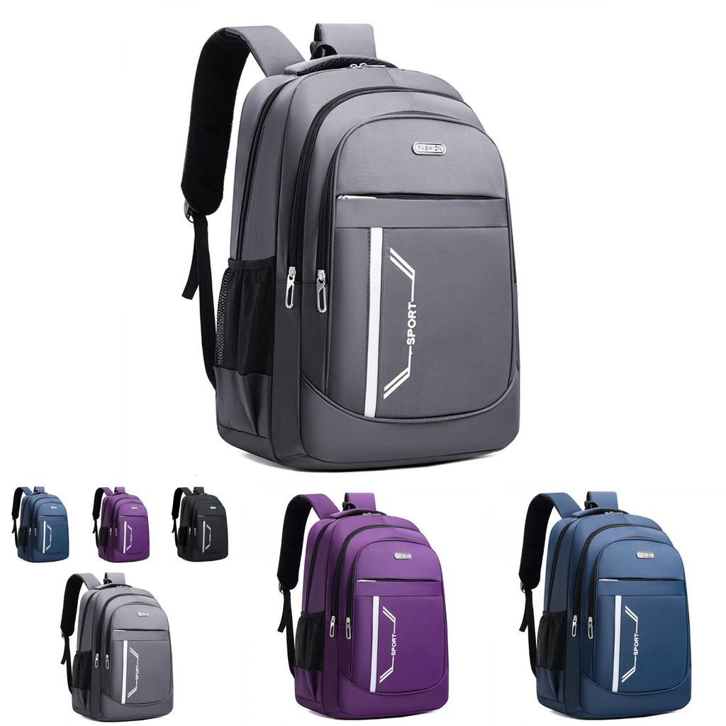 Oxford Cloth Casual Backpack With Large Capacity And Stylish Color Contrast For Travel
