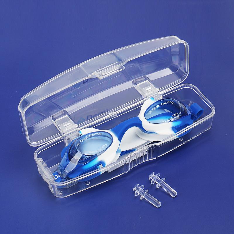 

Boxed children s swimming goggles, silicone waterproof swimming goggles
