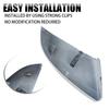 Left Side Rearview Wing Mirror Cap Cover White For Honda Civic 10th 2016-2020 LH