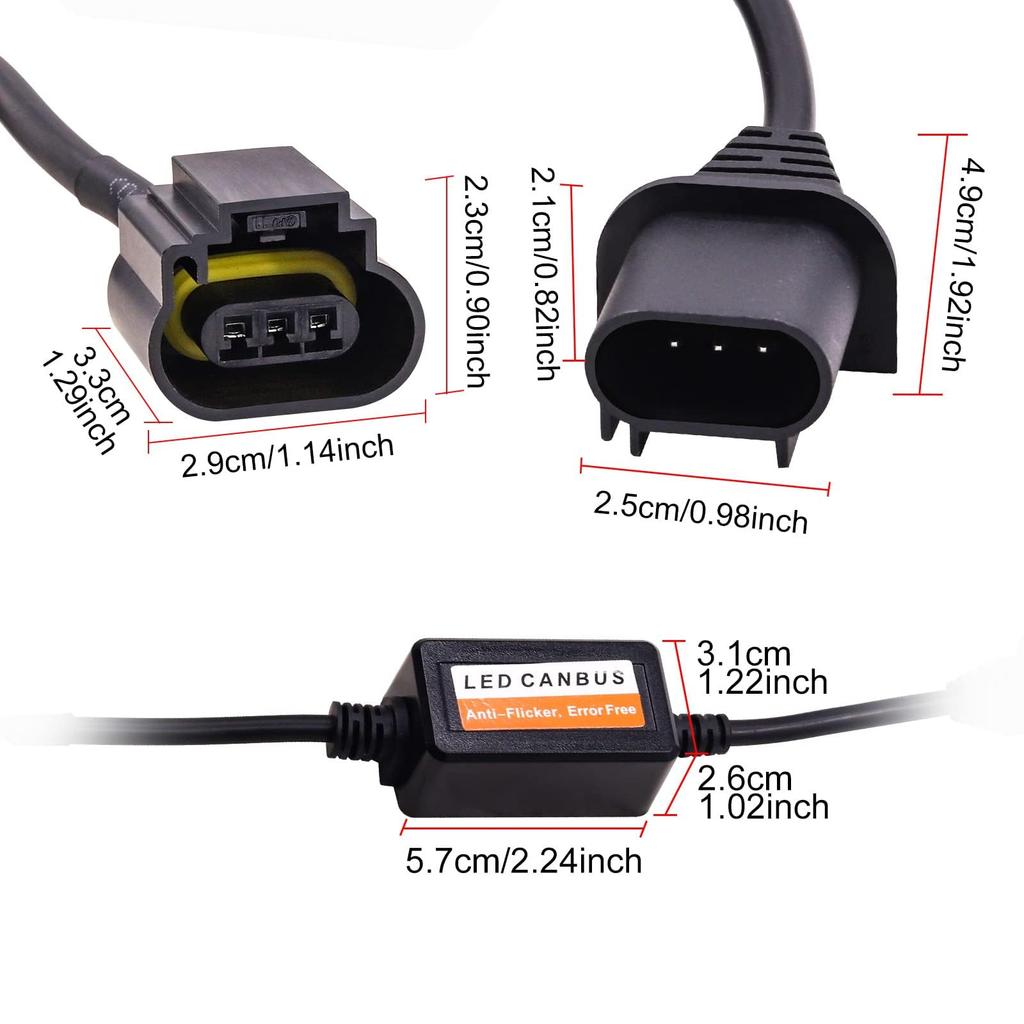 Aoling Waarschuwing Canceller, H13, 12 V, Hoge Impact Preventieweerstand, LED Decoder, Doorbranden