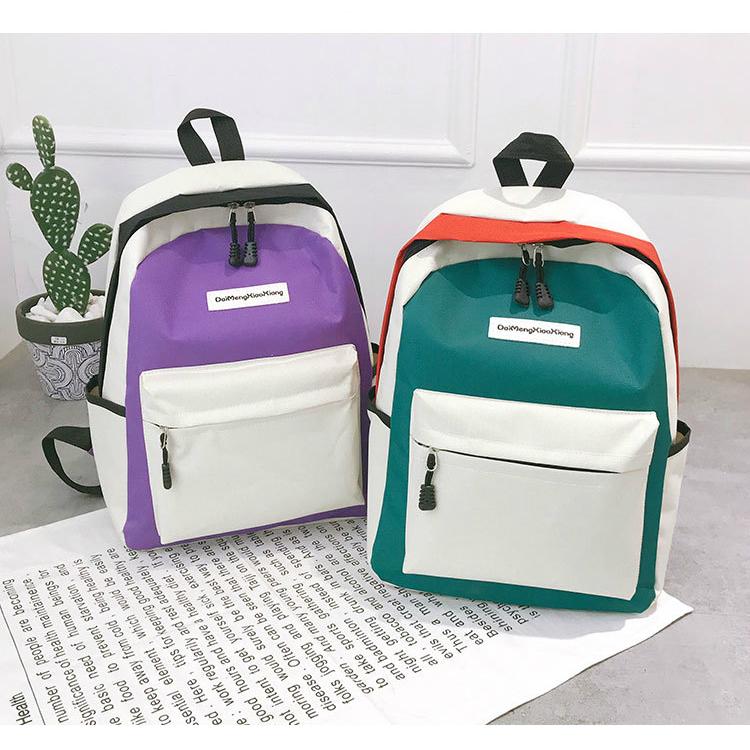 Moda Contraste Color Harajuku Mochila Estudiante Escuela Mochila Portátil  Mochila de Viaje comprar a buen precio — entrega gratuita, reseñas reales  con fotos — Joom