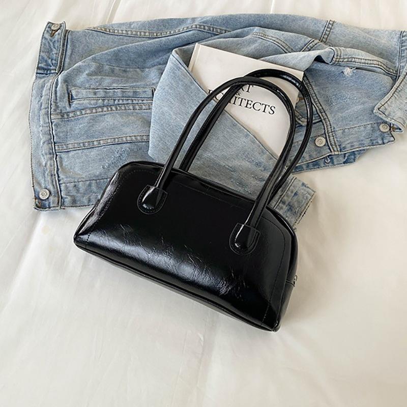 Retro Shoulder-strap Underarm Bag for Ladies, Hand-held Boston Bag