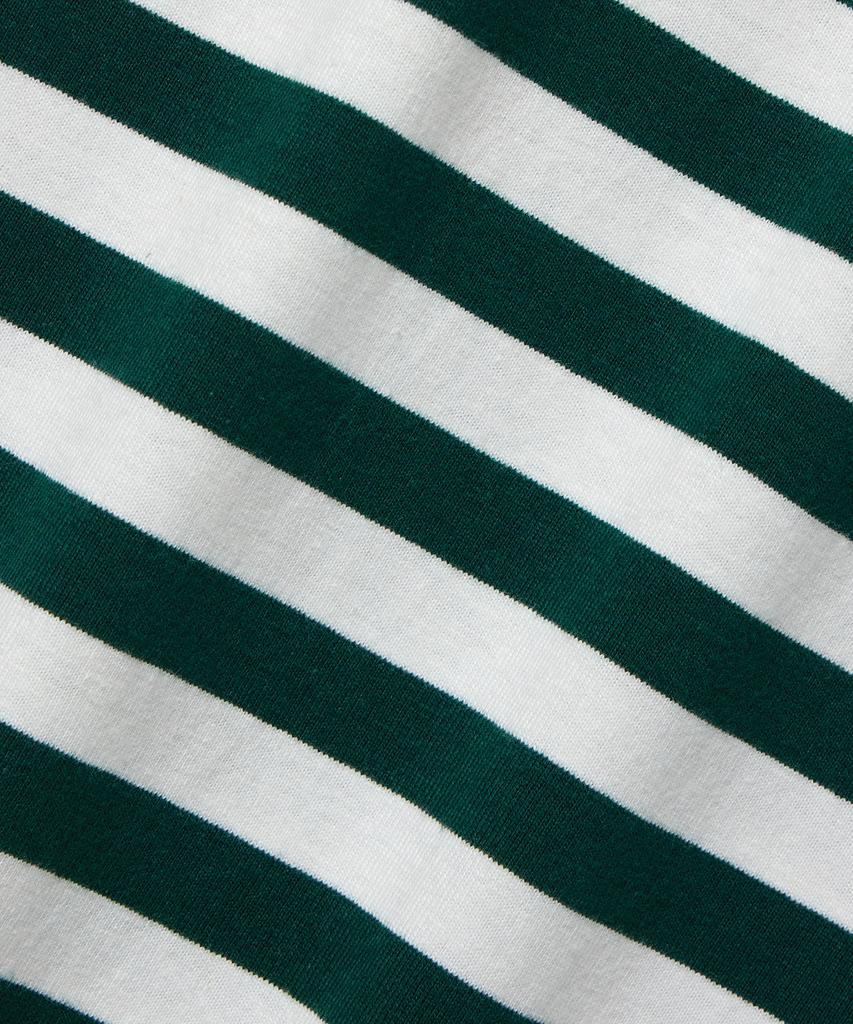 USPOLOASSN Cotton Round T-Shirt_Green Stripe