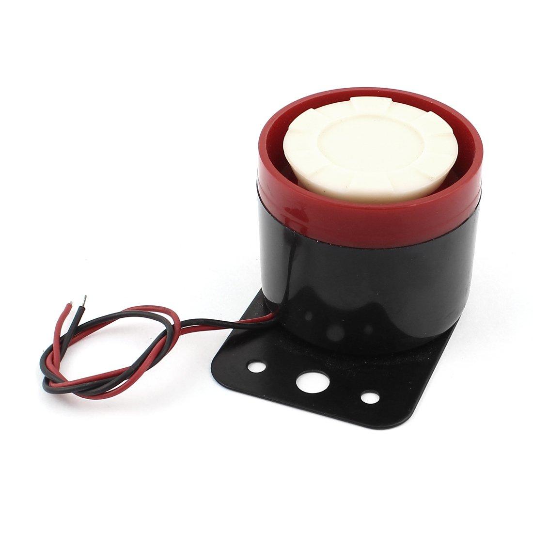 

uxcell Electronic Continuous DC Red Buzzer, Sound, 1V-12V, 95dB, 350mA, Black,