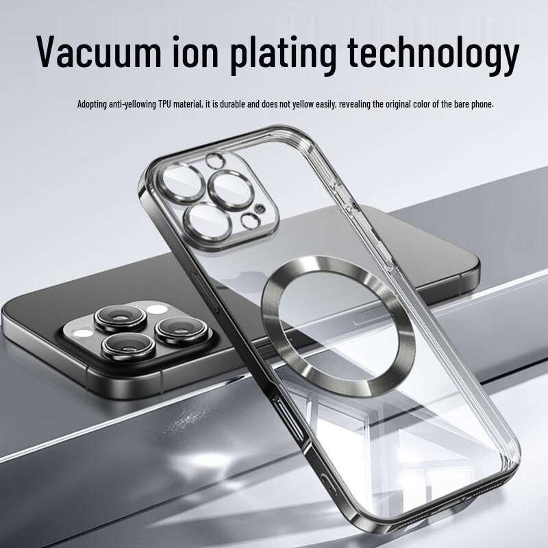 GURRS Magsafe Electroplated Transparent Shockproof Phone Case