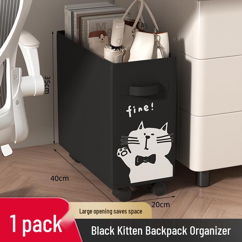 Mobile Under-Desk Office Storage Basket with Wheels