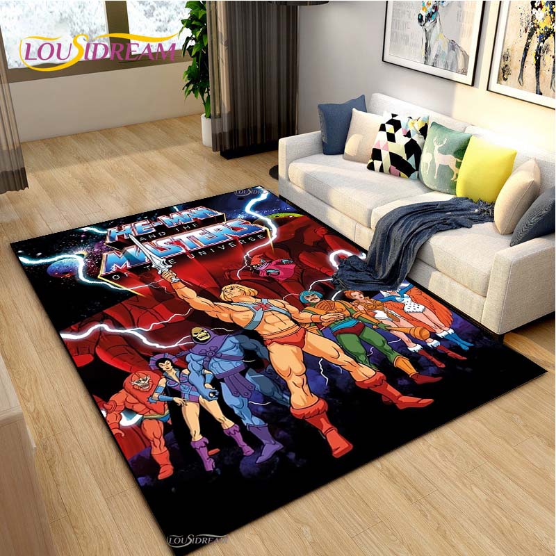 

He-man masters Cartoon Carpet for Living Room Bedroom Rug Kitchen Kids Door Unslip Floor Mat Birthday gift photography props Rug 40x60cm