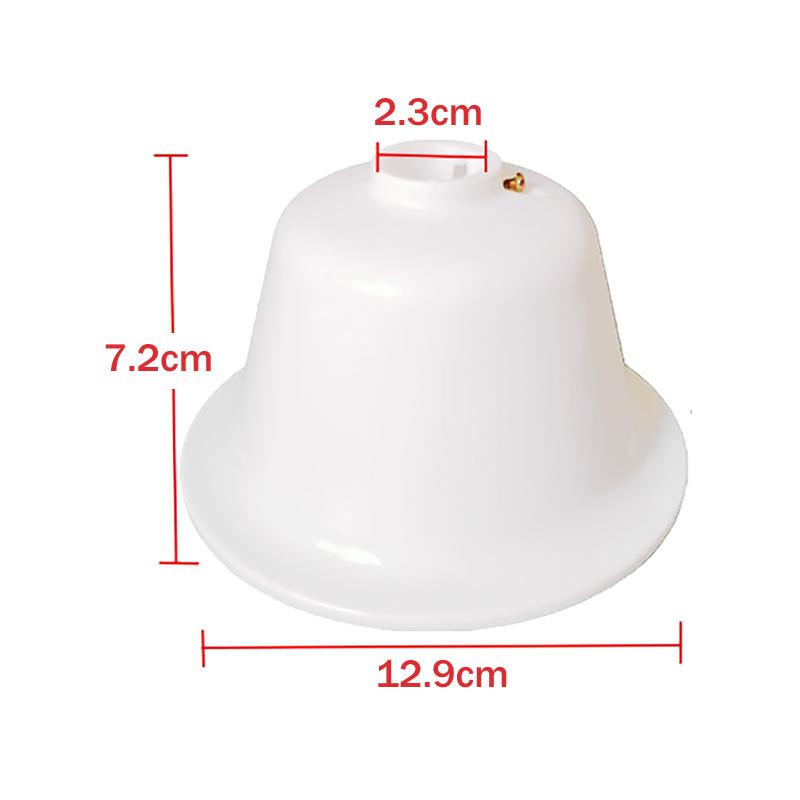 2 buc. Accesorii ventilator de tavan Abajur Acoperire de cauciuc Piese de schimb Gaură 23 mm Culoare albă Instalare ușoară Compatibilitate largă