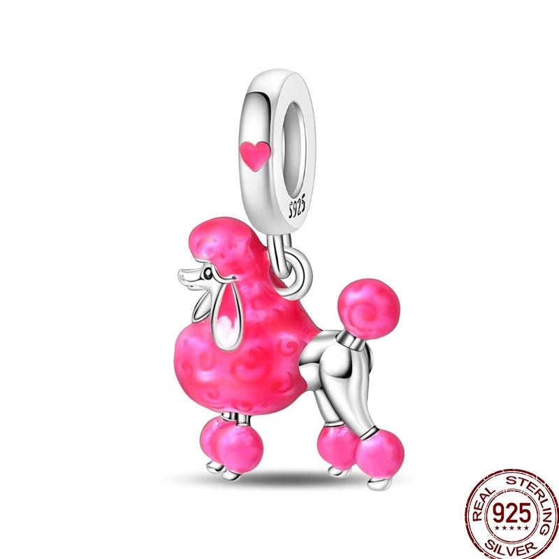 Originalcoppercute Pets Charms Animals Dog Unicorn Beads Pendant Fit 3Mm Bracelet Diy For Women Fine Jewelry Gift