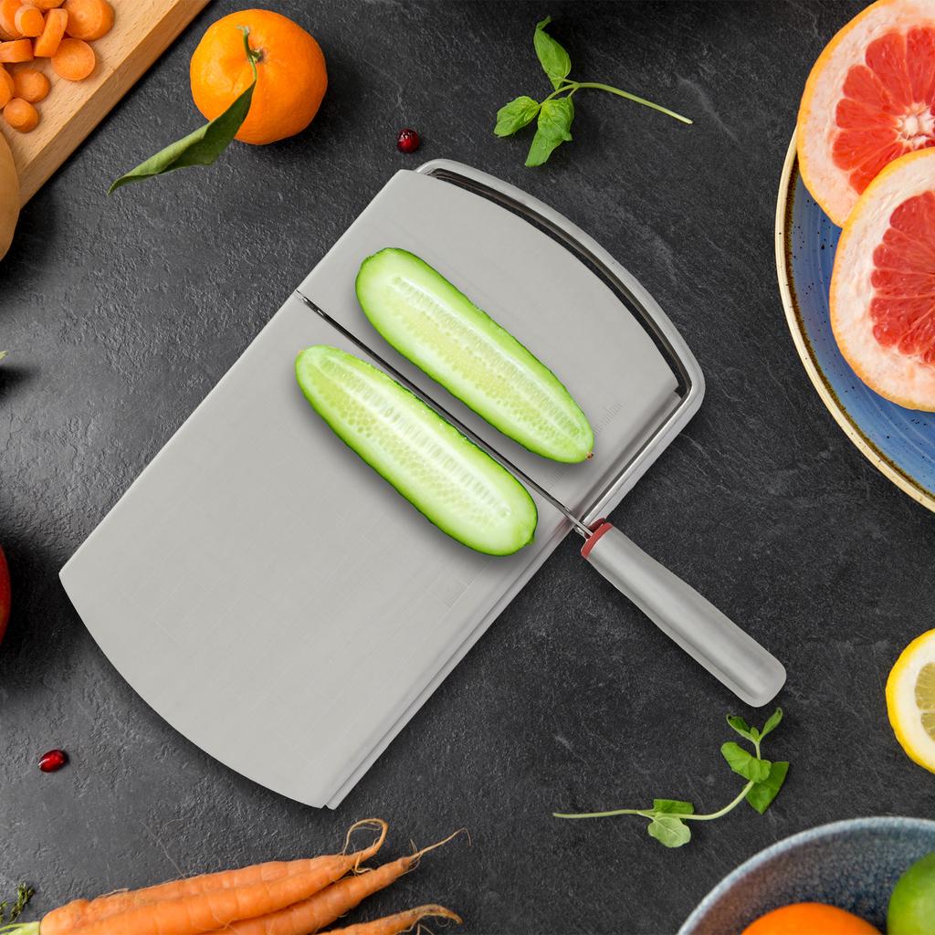 Nerezový kráječ sýra Krájecí deska na sýr s ostrou čepelí 8,3×5×1,2 palce Krájecí deska na sýr s mřížkovými rýhami