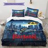 Name Custom Bat Hero Pattern Bedding Set Quilt Cover Pillowcase Home Decor Gift (1 * duvet cover + 2 * pillowcase, without core)