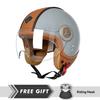 Open Face Helmet Motorcycle Helmets Vintage DOT Approved Retro Classic Jet Helmet Men Women Unisex Casco Para Moto
