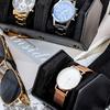 Space Saving Hexagon Shaped Leather Jewelry Box With Soft Padding For Multiple Watches Accessories